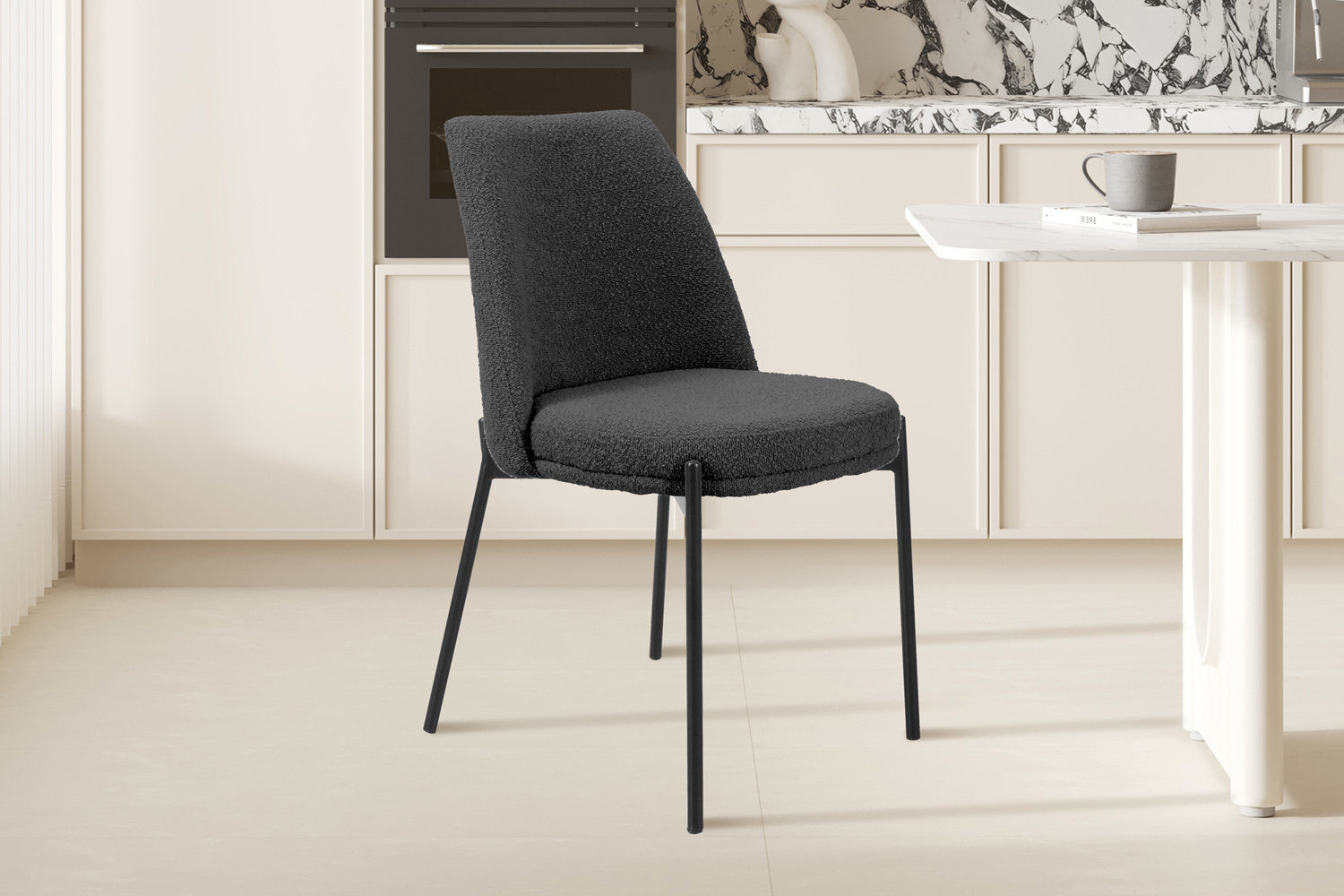 Rousseau - Stoel Ella Stof Grijs - 83x48x57 cm