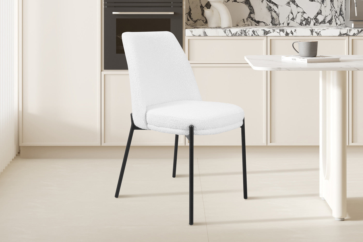 Rousseau - Stoel Ella Stof Wit - 83x48x57 cm