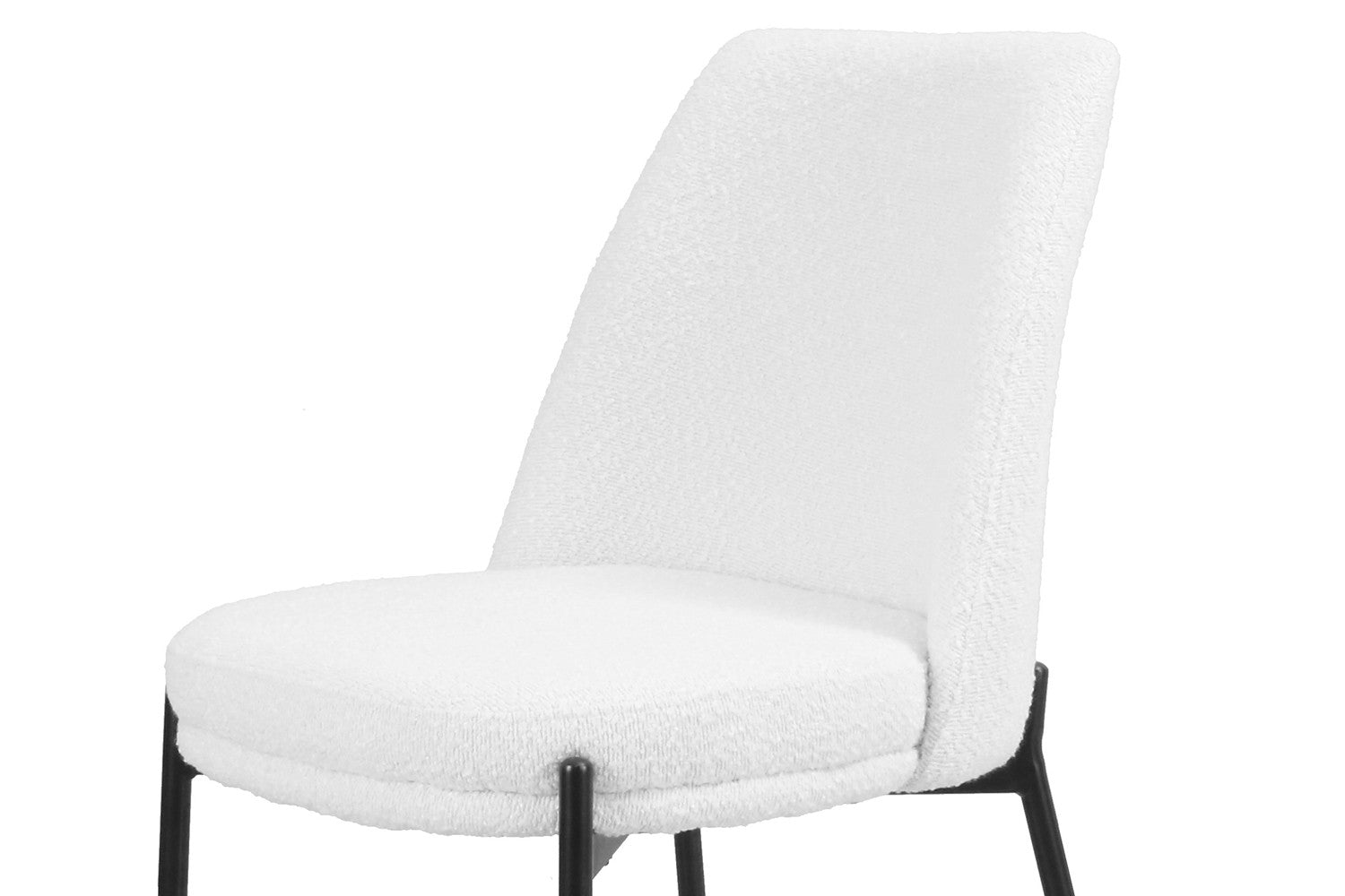 Rousseau - Chaise Ella Tissu Blanc - 83x48x57 cm