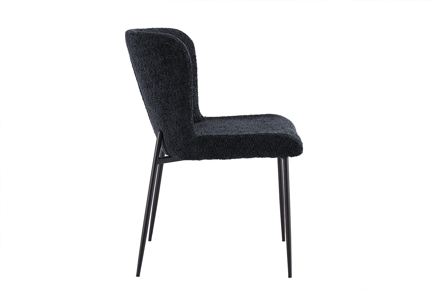 Rousseau - Stoel Lisa Boucle - Donkergrijs - 85x50x62 cm