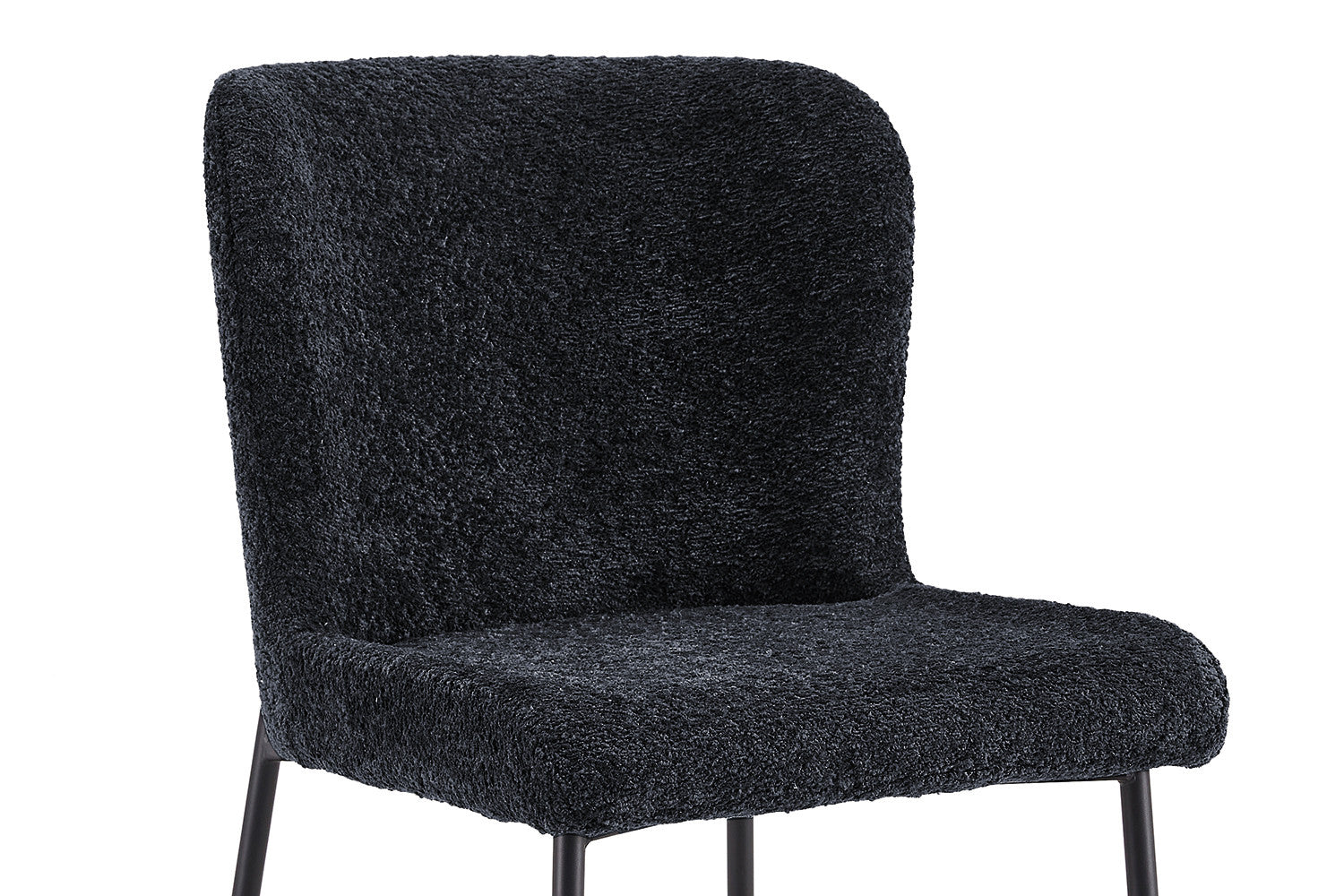 Rousseau - Stoel Lisa Boucle - Donkergrijs - 85x50x62 cm