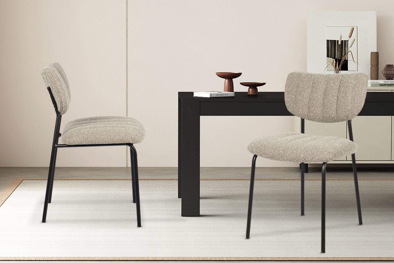 Rousseau - Stoel Antura Stof Bruin - 77x46x53 cm