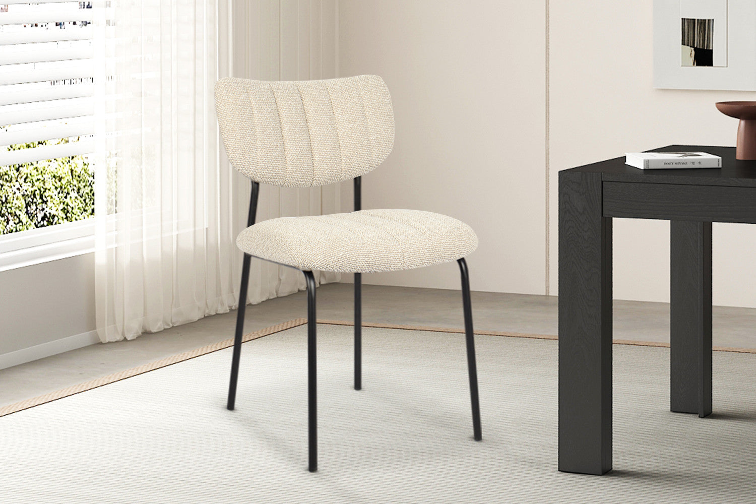 Rousseau - Stoel Antura Stof Beige - 77x46x53 cm