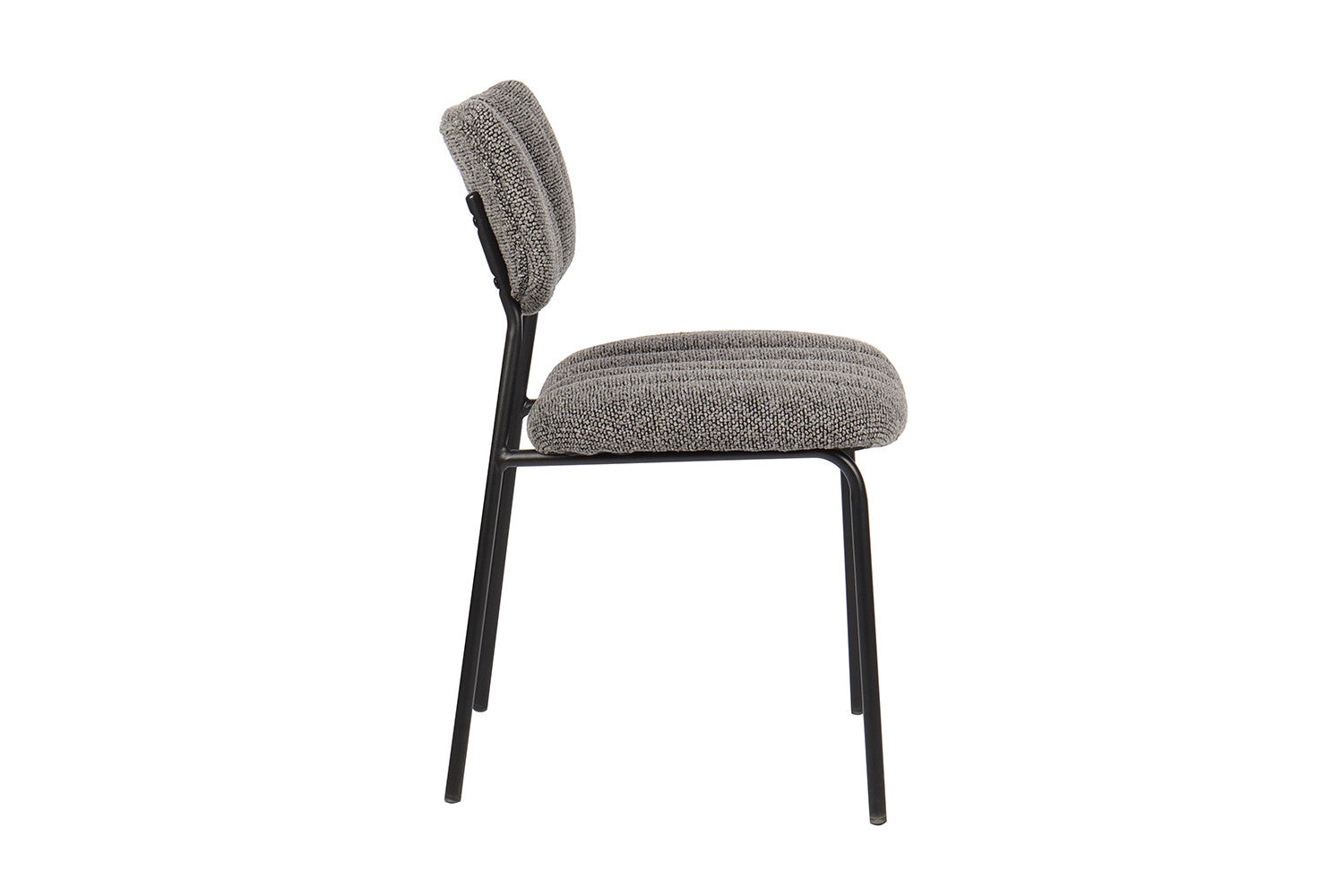 Rousseau - Chaise Antura Tissu Gris Foncé - 77x46x53 cm