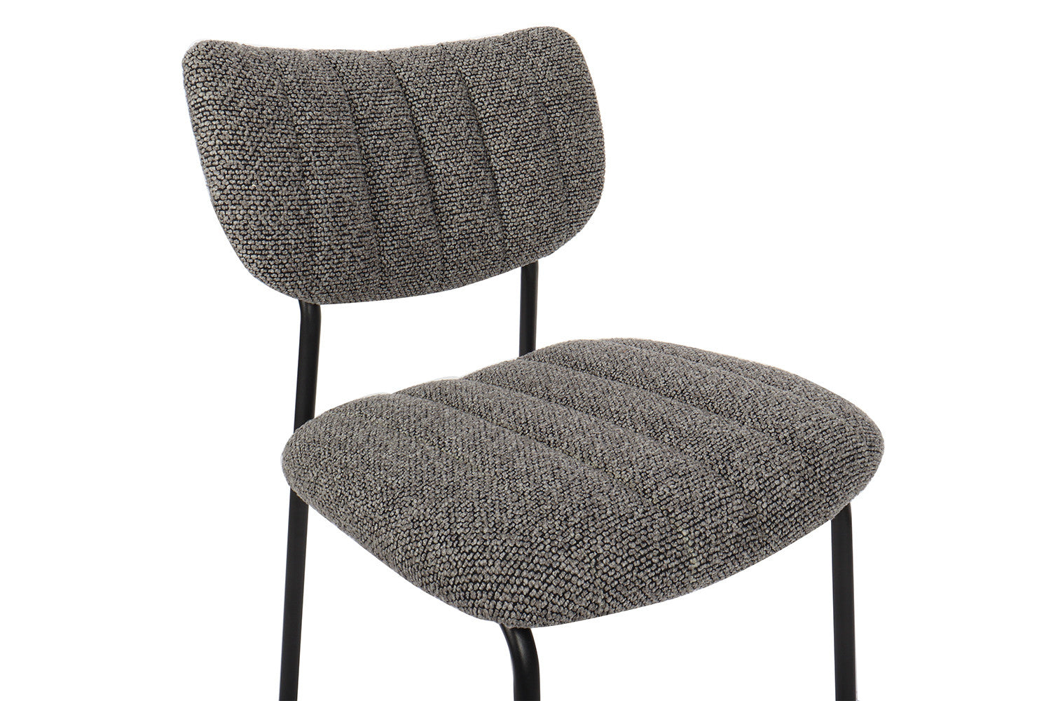 Rousseau - Chaise Antura Tissu Gris Foncé - 77x46x53 cm