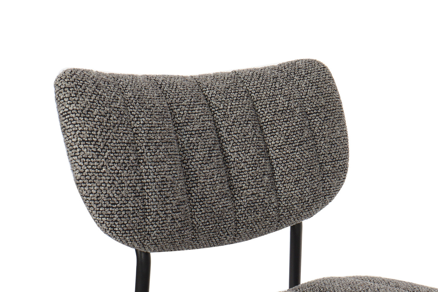 Rousseau - Chaise Antura Tissu Gris Foncé - 77x46x53 cm