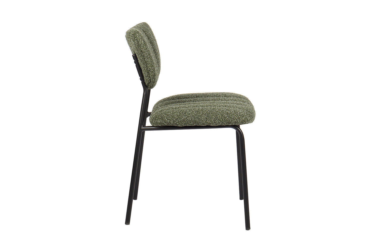 Rousseau - Chaise Antura Tissu Vert - 77x46x53 cm