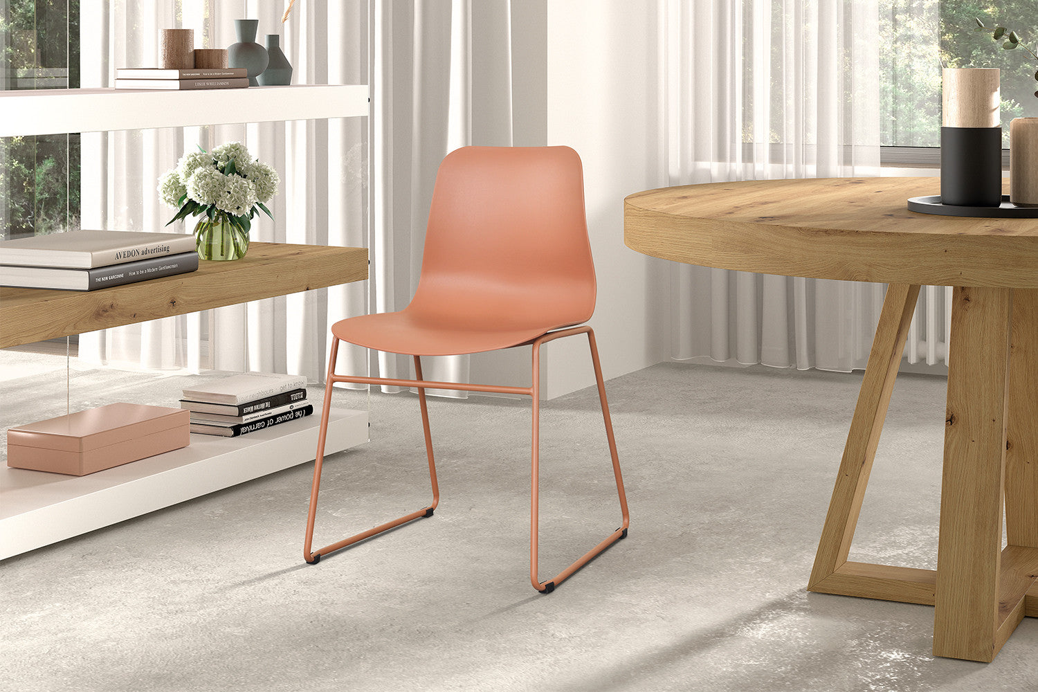 Rousseau - Chaise Marie PP Terre Cuite - 81x52x44 cm