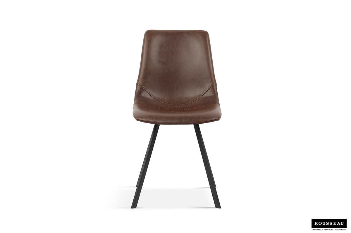 Rousseau - Stoel Oslo PU Bruin - 84x44x57  cm