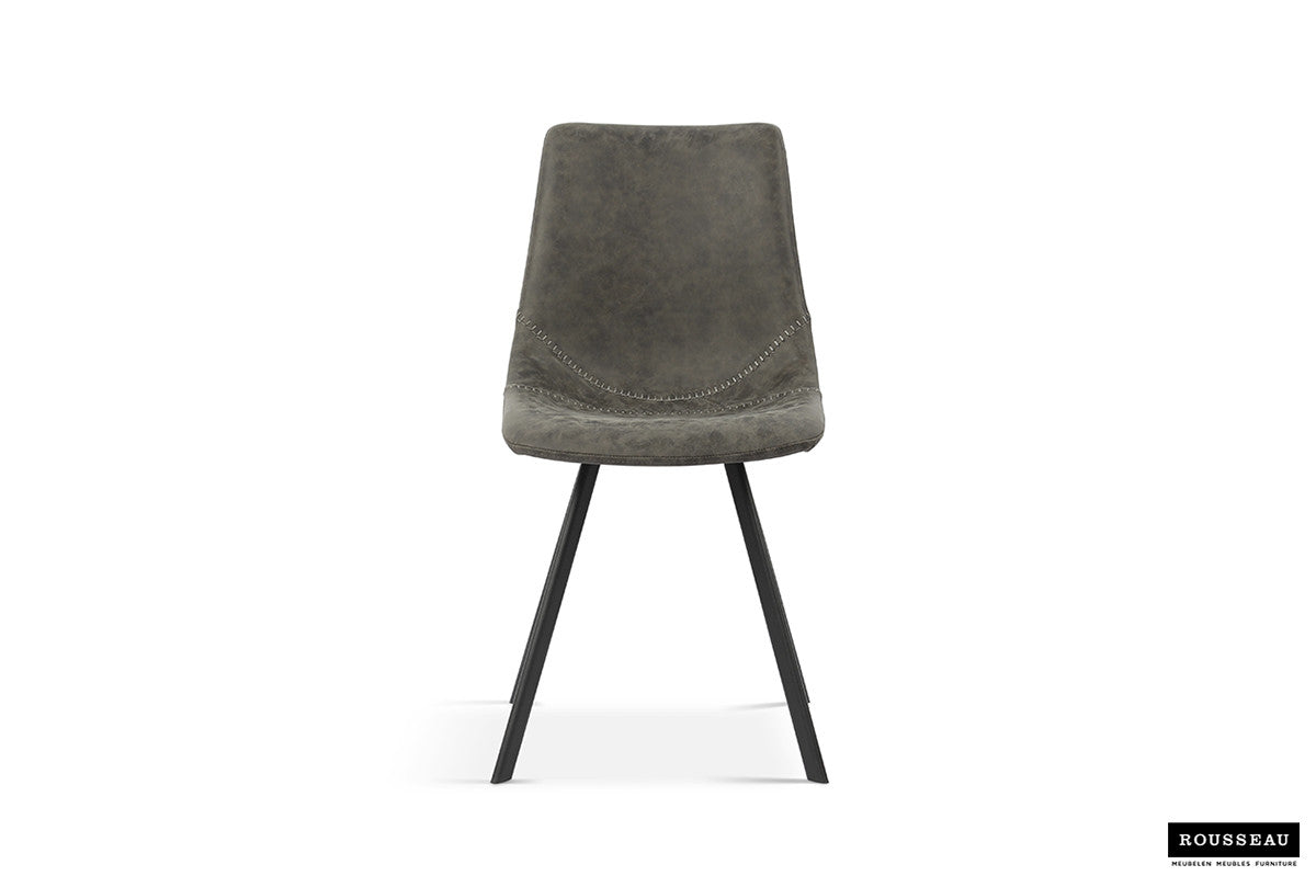 Rousseau - Stoel Oslo PU Grijs - 84x44x57  cm