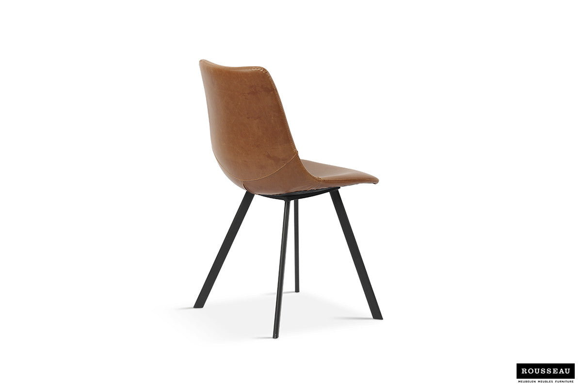 Rousseau - Stoel Oslo PU Cognac - 84x44x57  cm