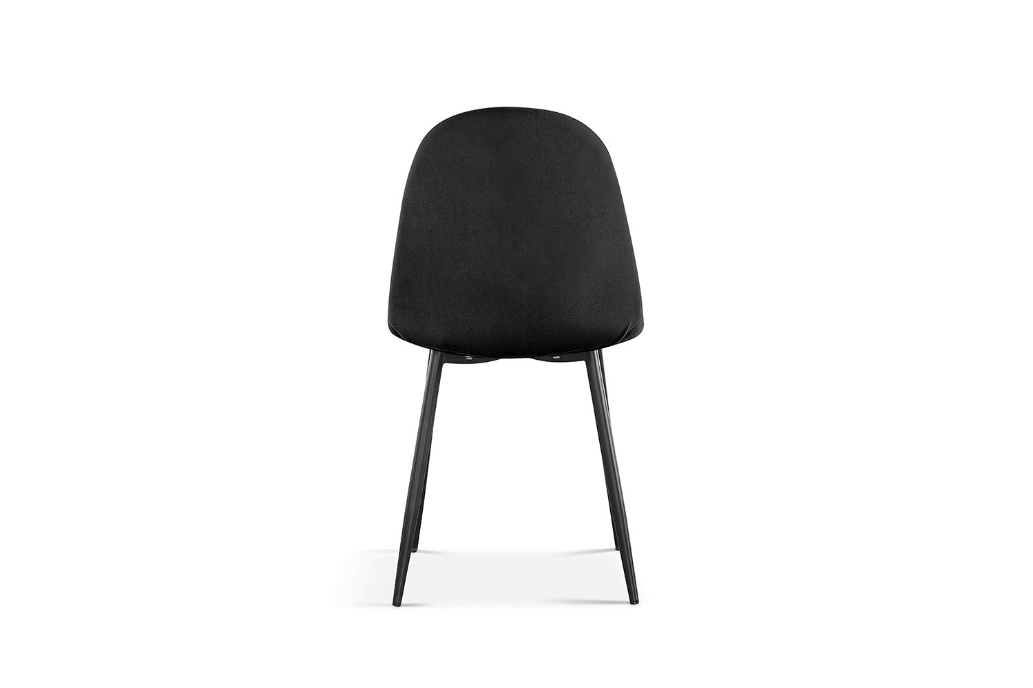 Rousseau - Chaise Boy Velours Noir - 87x49x54 cm