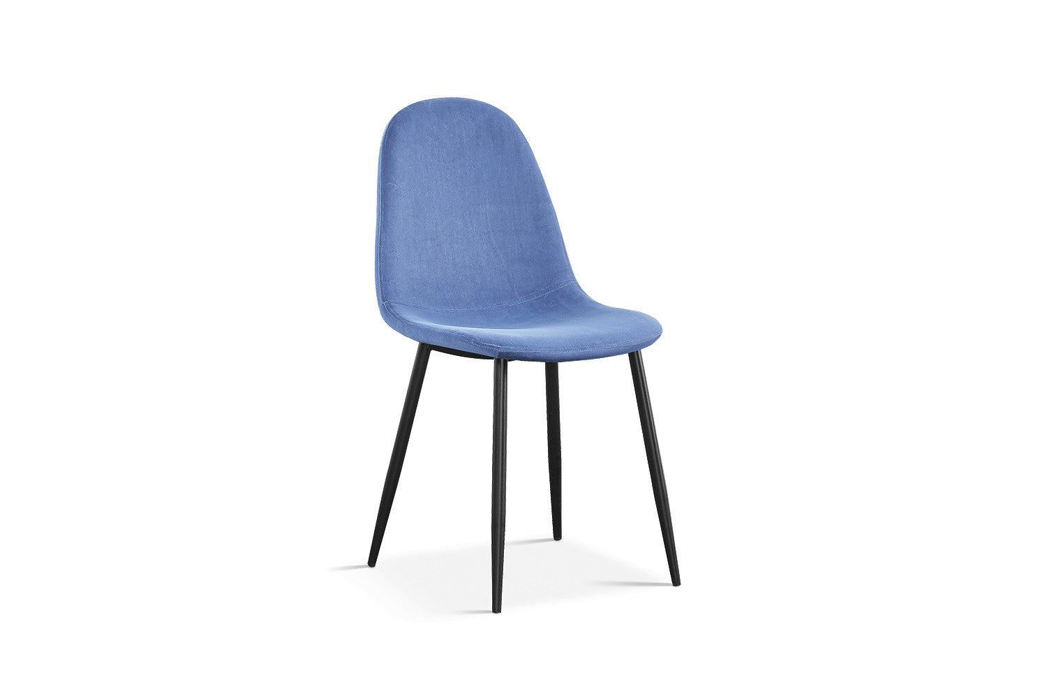 Rousseau - Chaise Boy Velours Bleu Clair - 87x49x54 cm