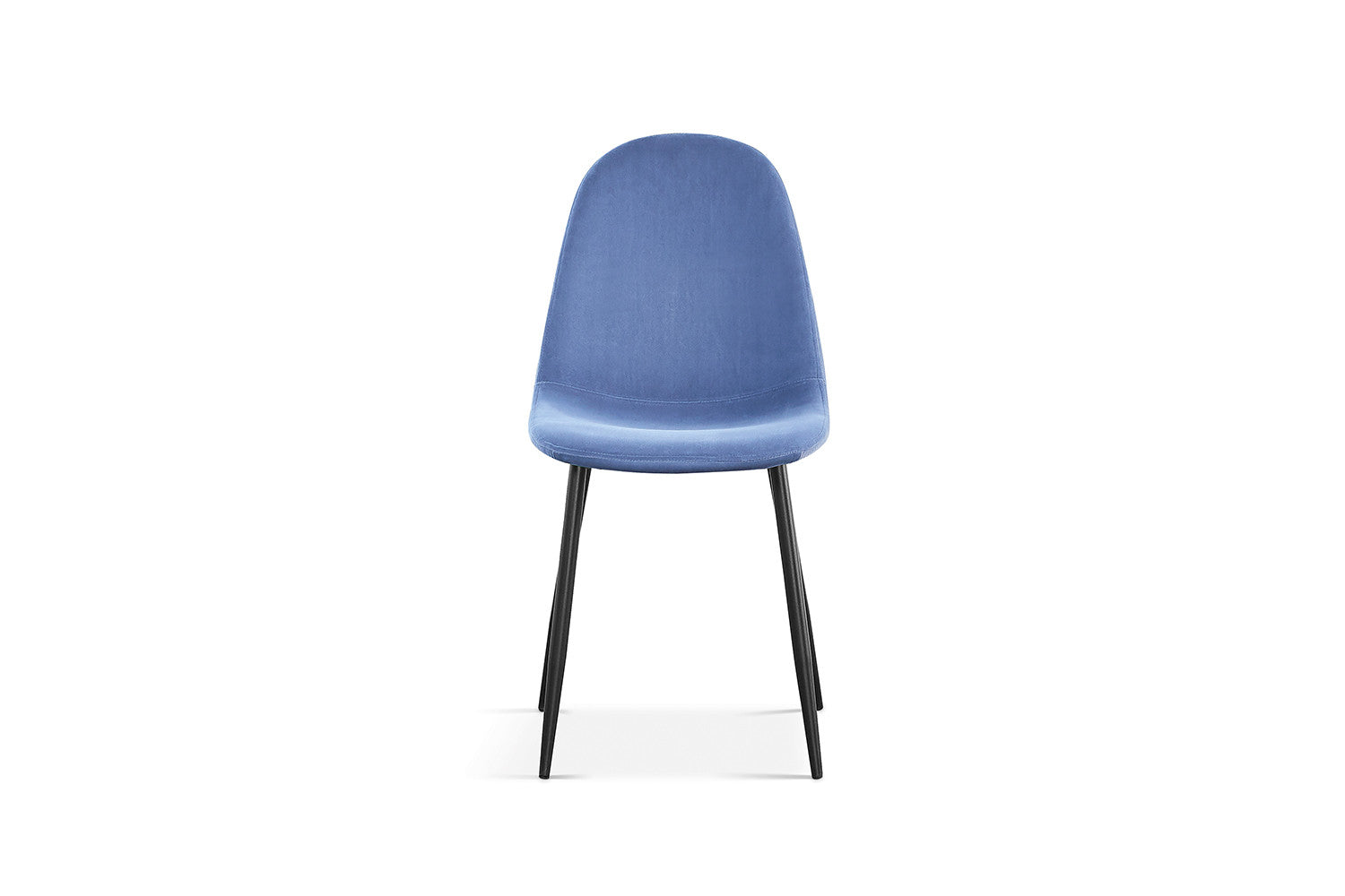 Rousseau - Chaise Boy Velours Bleu Clair - 87x49x54 cm