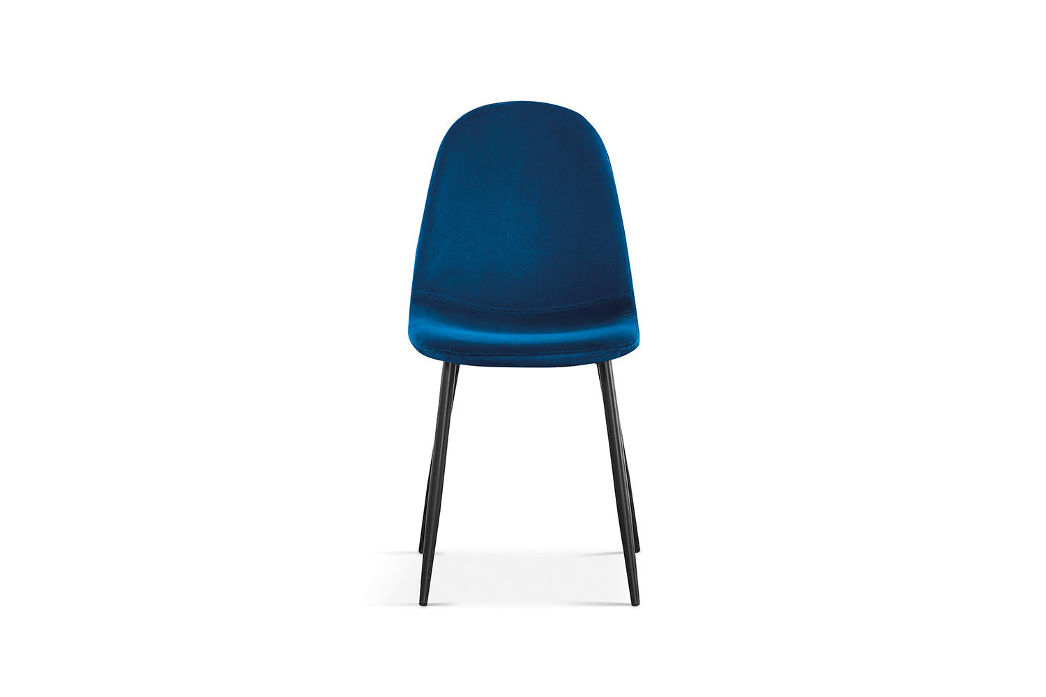 Rousseau - Chaise Boy Velours Bleu Foncé - 87x49x54 cm
