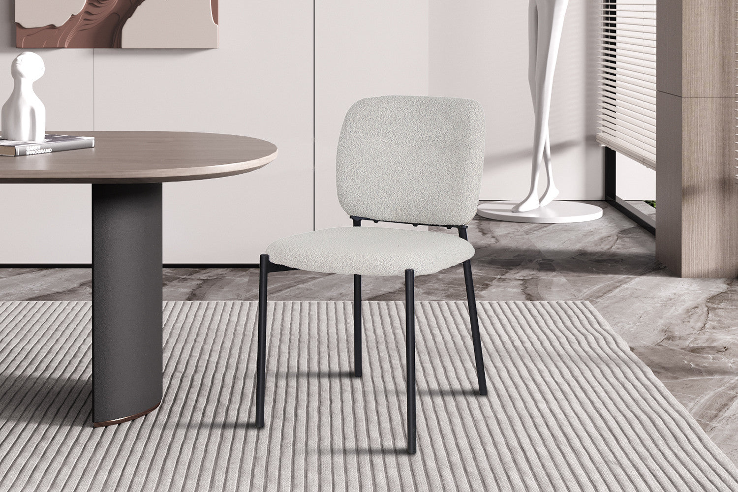 Rousseau - Stoel Sophia Stof Beige - 81x47x56 cm