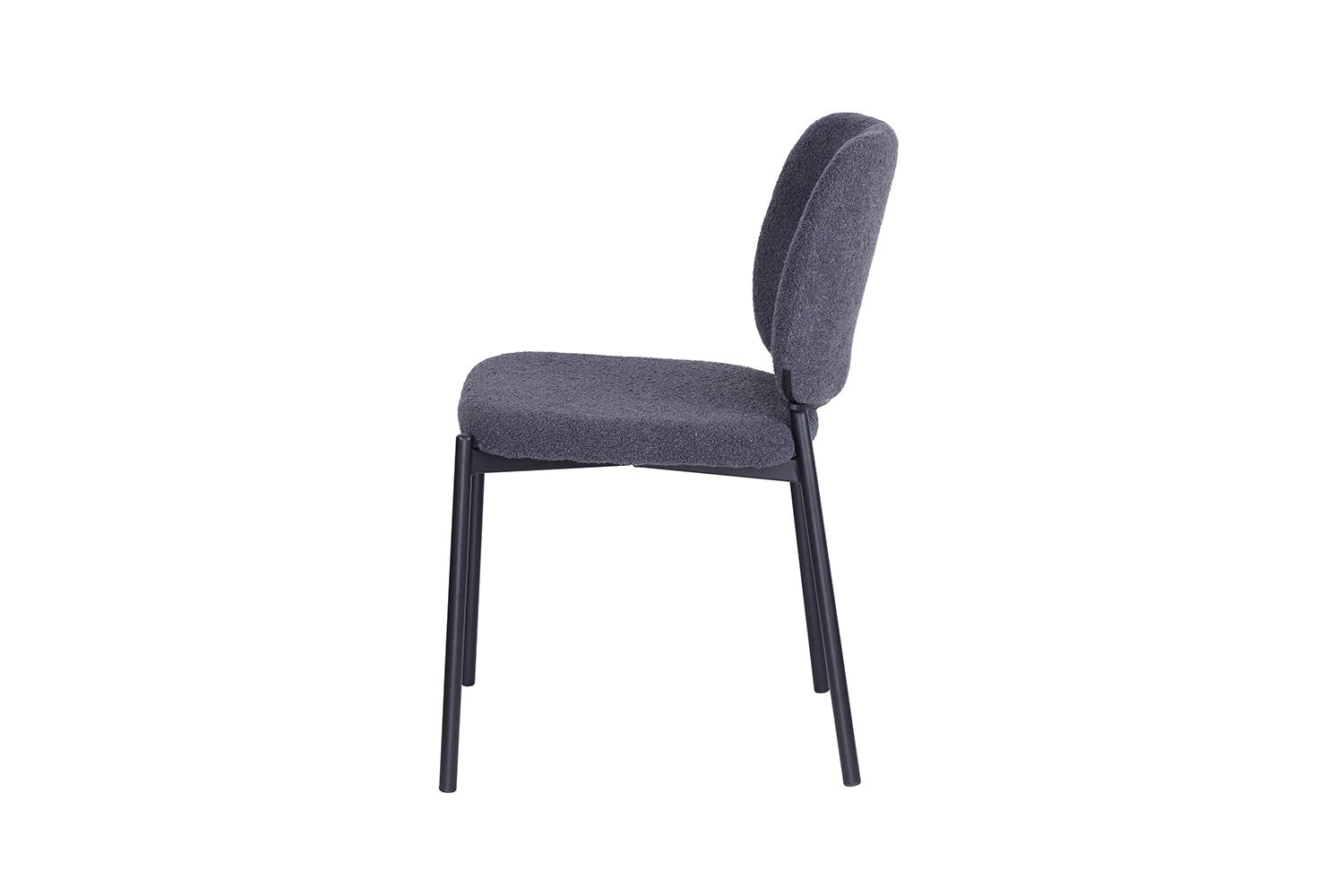 Rousseau - Stoel Sophia Stof Donkergrijs - 81x47x56 cm