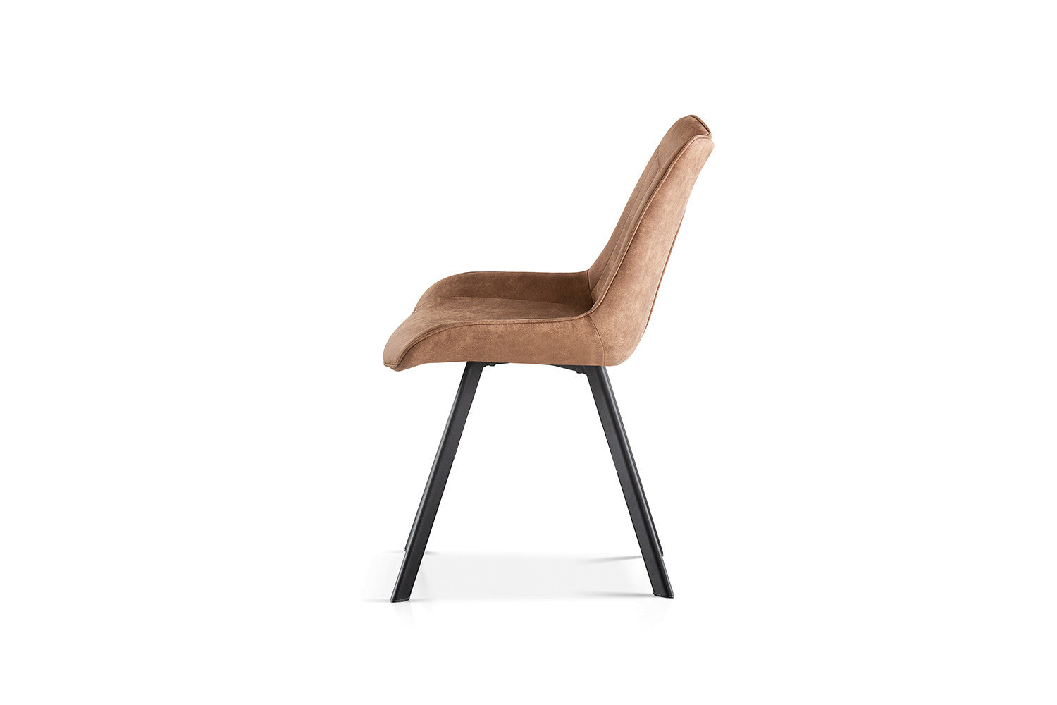 Rousseau - Stoel Pablo Micro fiber PU Donker bruin - 87x54x63 cm
