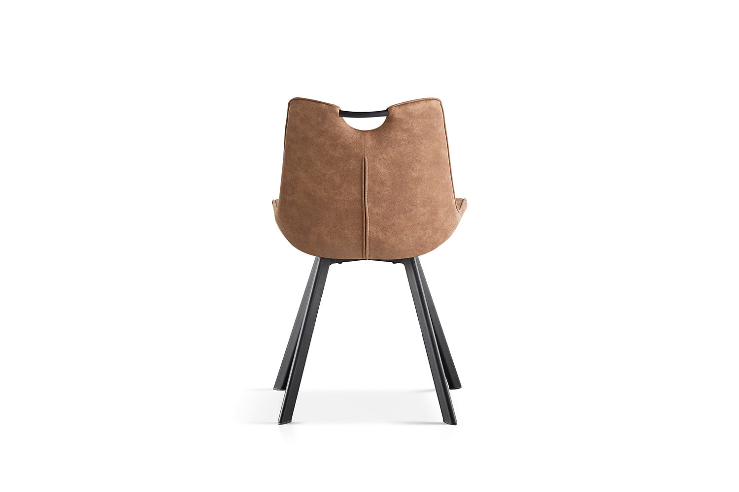 Rousseau - Stoel Pablo Micro fiber PU Donker bruin - 87x54x63 cm