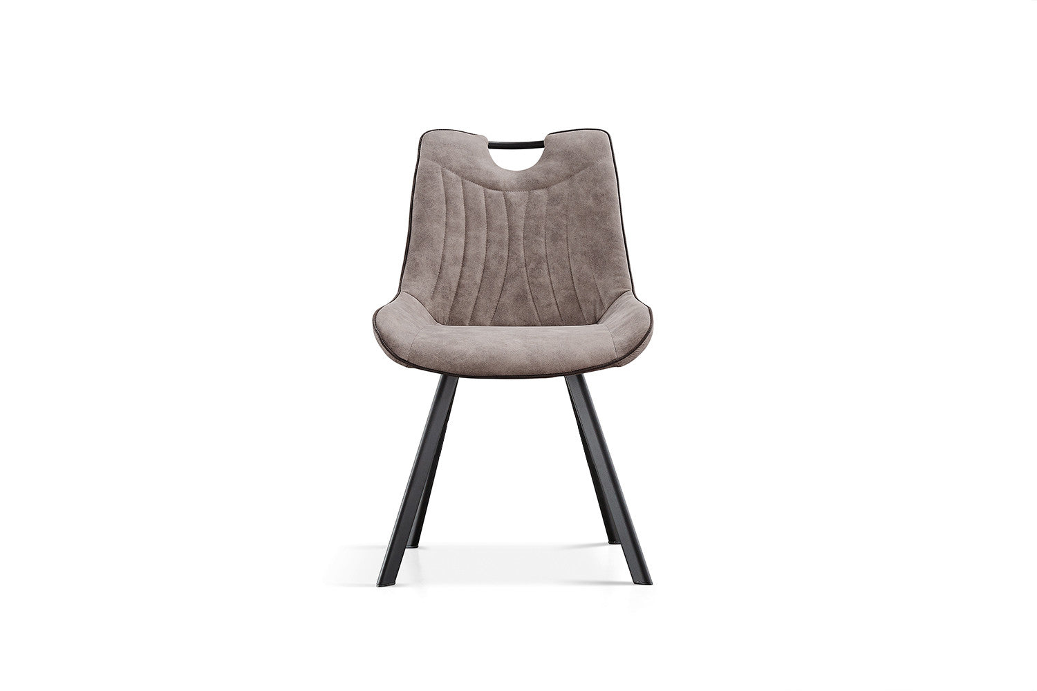 Rousseau - Stoel Pablo Micro fiber PU Grijs - 87x54x63 cm