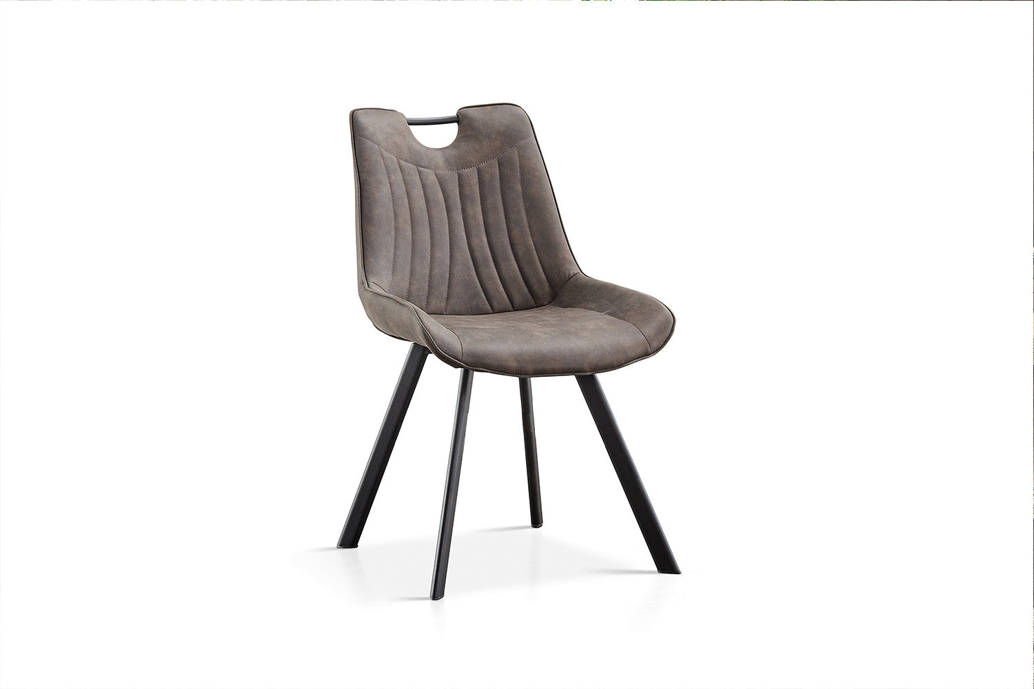 Rousseau - Stoel Pablo Micro fiber PU Donkergrijs - 87x54x63 cm