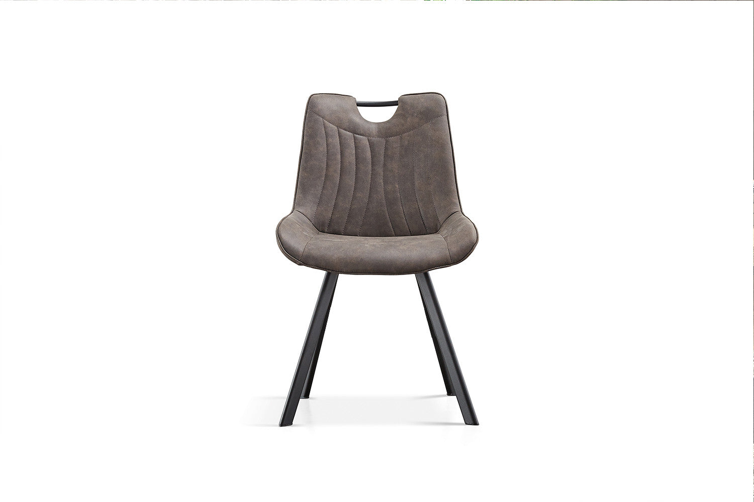 Rousseau - Stoel Pablo Micro fiber PU Donkergrijs - 87x54x63 cm