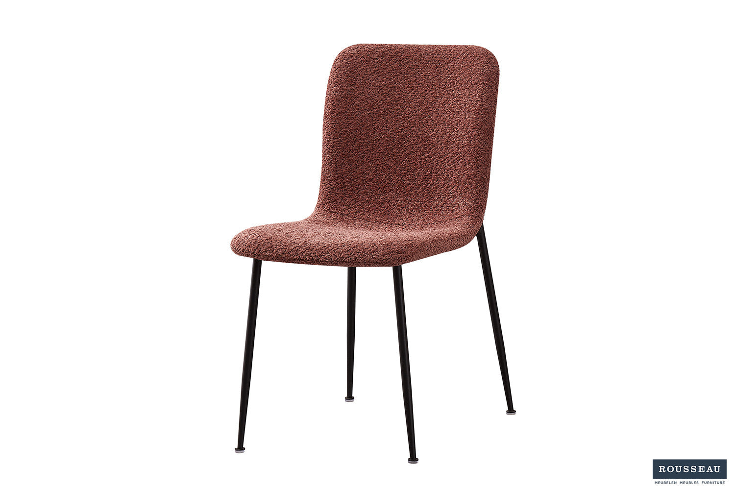 Rousseau - Chaise Alice Boucle - Rose - 81,5x42x57 cm