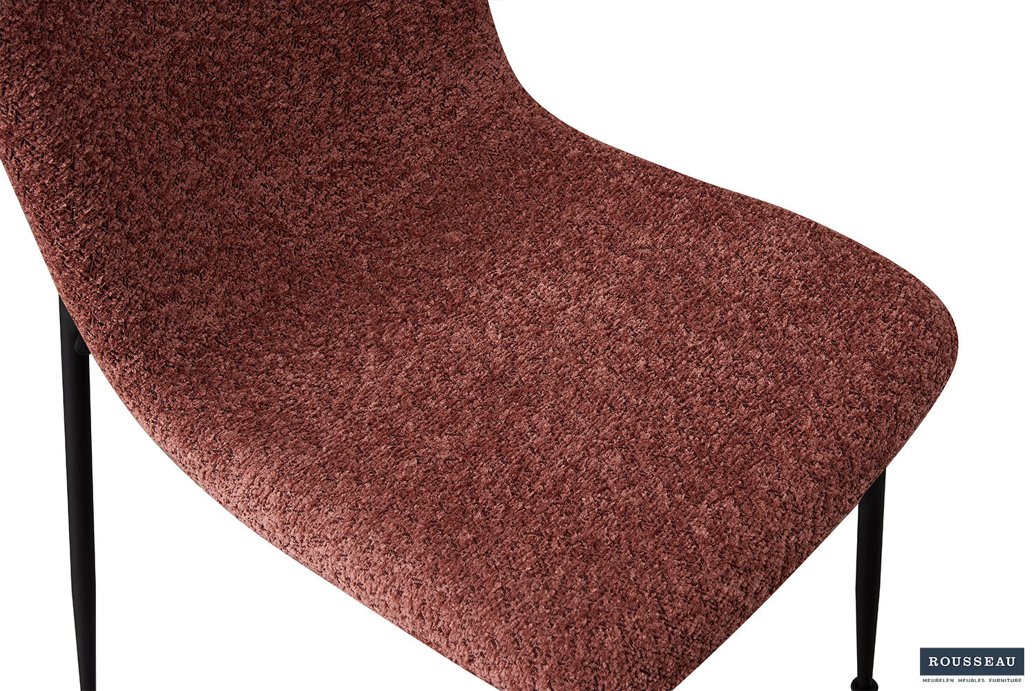 Rousseau - Chaise Alice Boucle - Rose - 81,5x42x57 cm