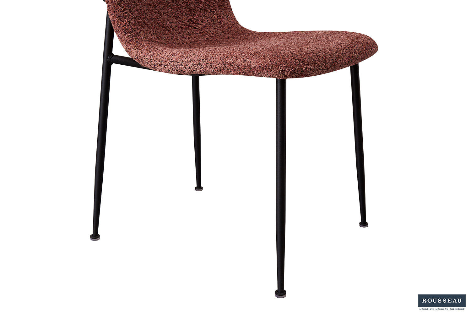Rousseau - Chaise Alice Boucle - Rose - 81,5x42x57 cm