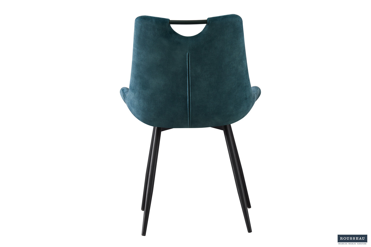 Rousseau - Stoel Nina Fluweel Petrol - 84x56x62.5 cm