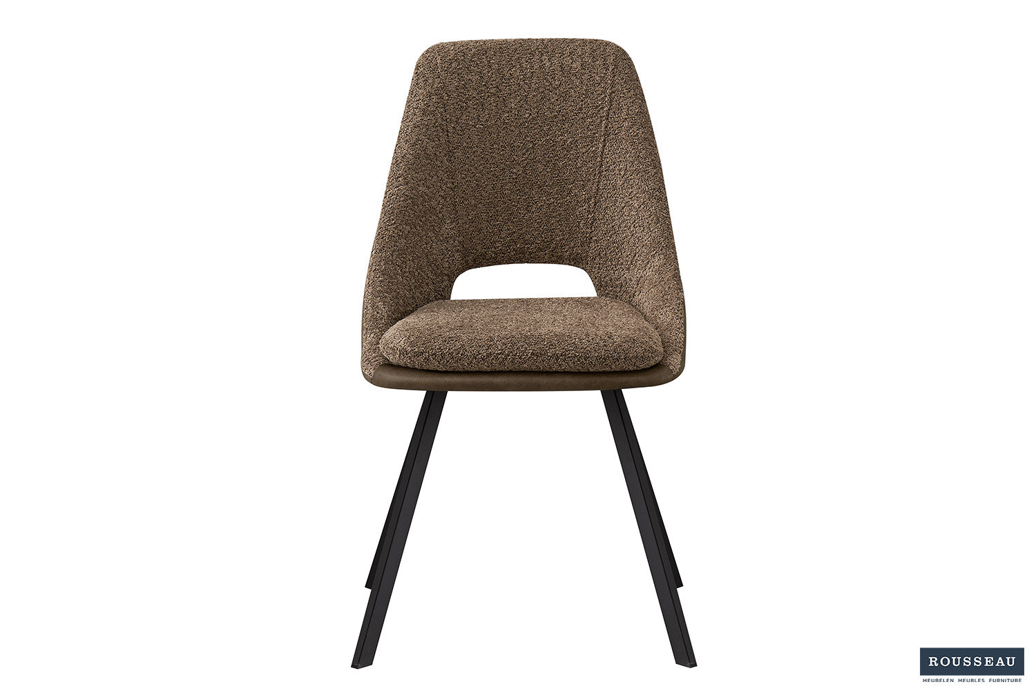 Rousseau - Stoel Filou Boucle - Zand Rug PU Bruin - 85x48x56 cm