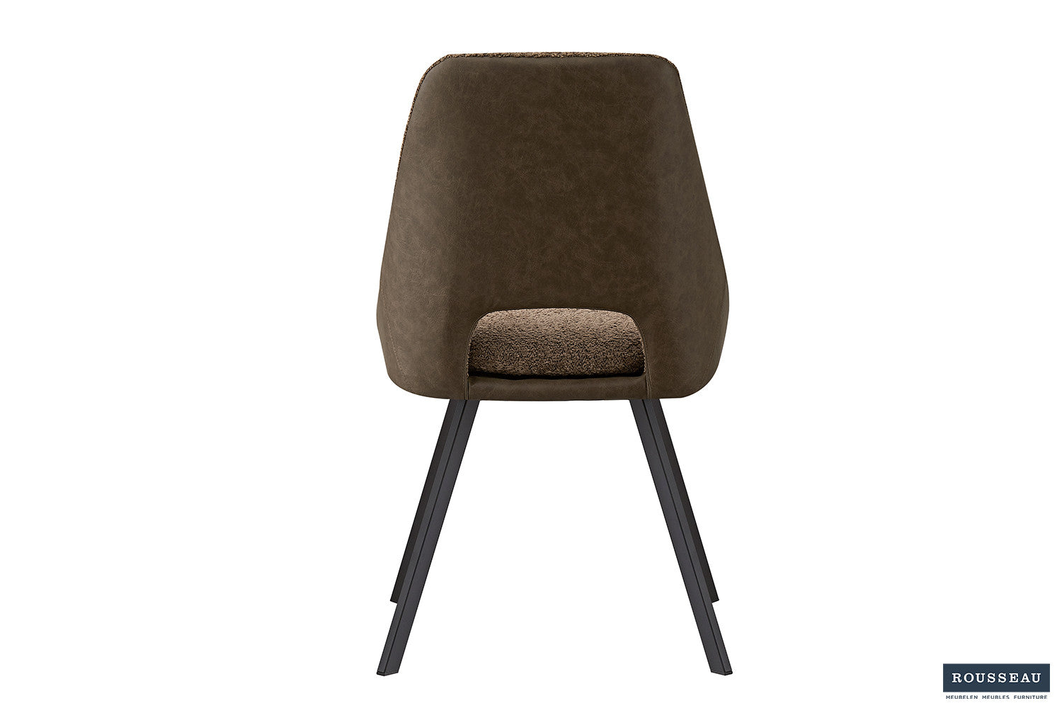 Rousseau - Stoel Filou Boucle - Zand Rug PU Bruin - 85x48x56 cm