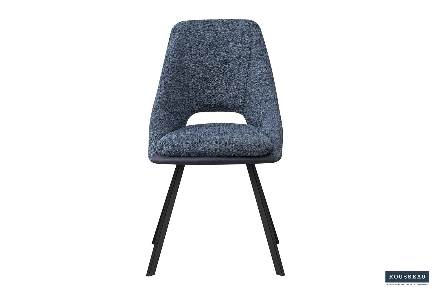 Rousseau - Stoel Filou Boucle - Blauw Rug PU Blauw - 85x48x56 cm