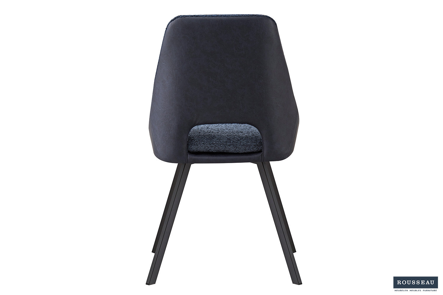 Rousseau - Stoel Filou Boucle - Blauw Rug PU Blauw - 85x48x56 cm