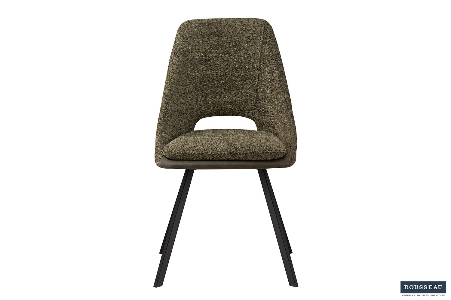 Rousseau - Stoel Filou Boucle - Groen Rug PU Donkergroen - 85x48x56 cm