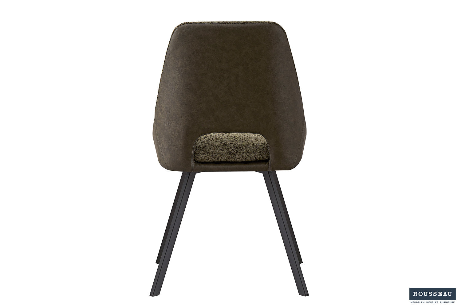 Rousseau - Stoel Filou Boucle - Groen Rug PU Donkergroen - 85x48x56 cm