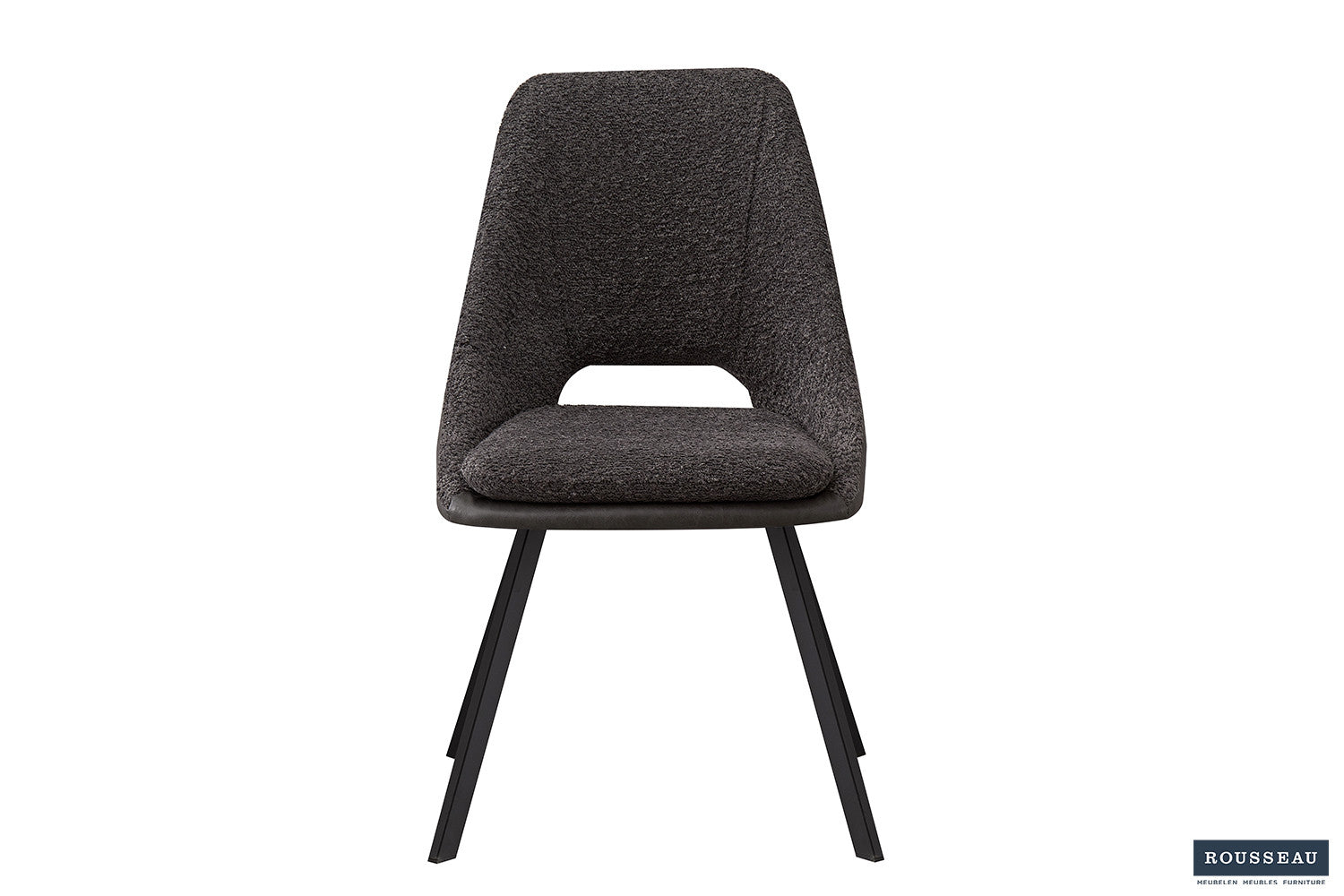 Rousseau - Stoel Filou Boucle - Grijs Rug PU Lichtgrijs - 85x48x56 cm