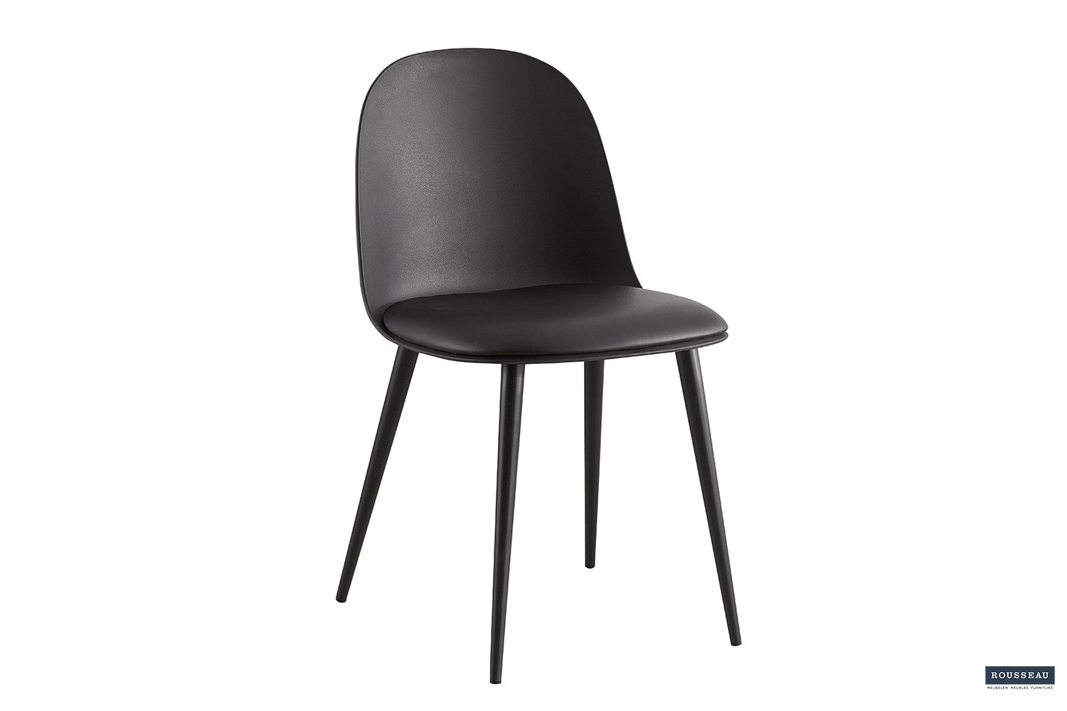 Rousseau - Stoel Jasmin Zitting PP - PU Zwart - 81x51x44 cm