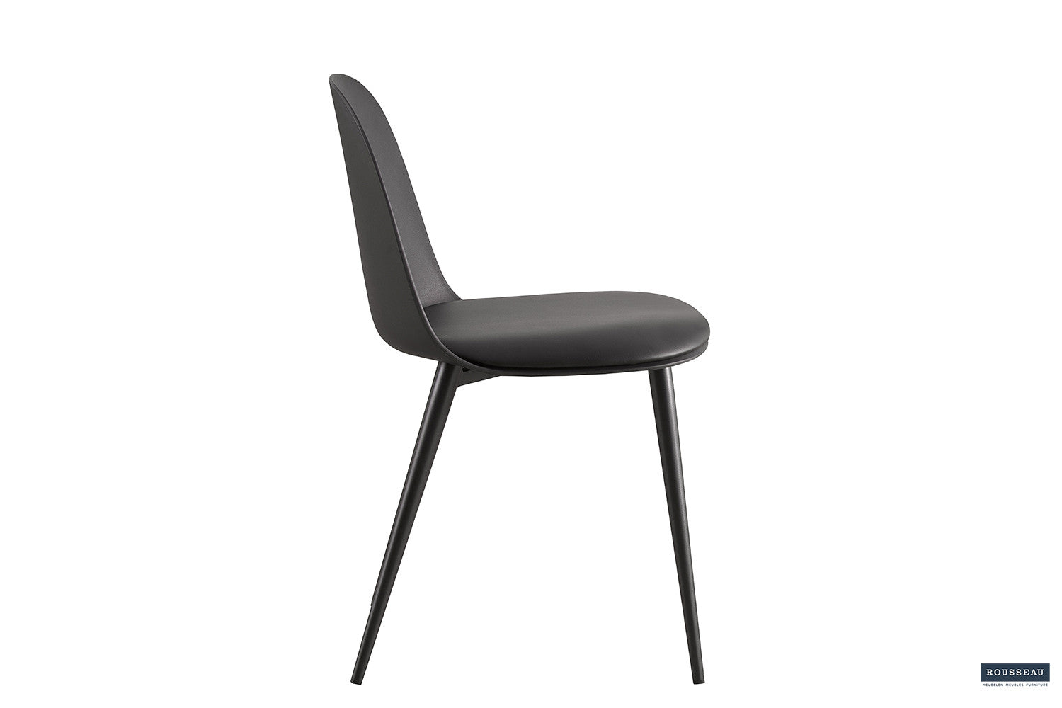 Rousseau - Stoel Jasmin Zitting PP - PU Zwart - 81x51x44 cm