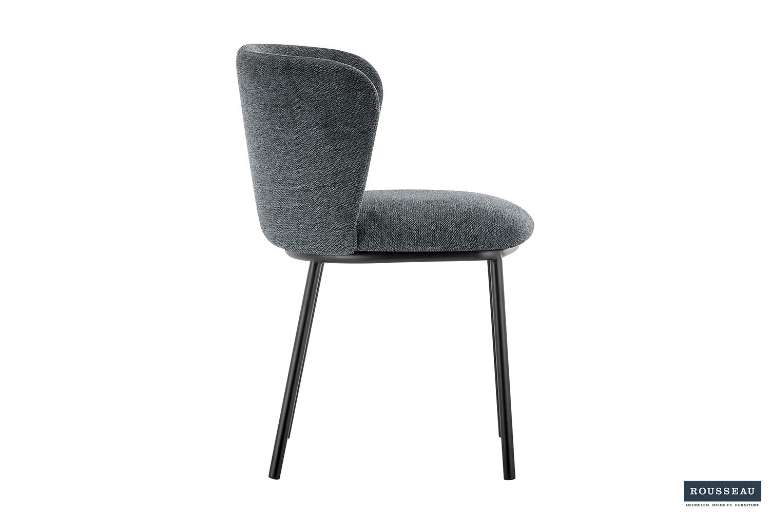 Rousseau - Stoel Arthur Stof Donkergrijs - 76x52x54 cm