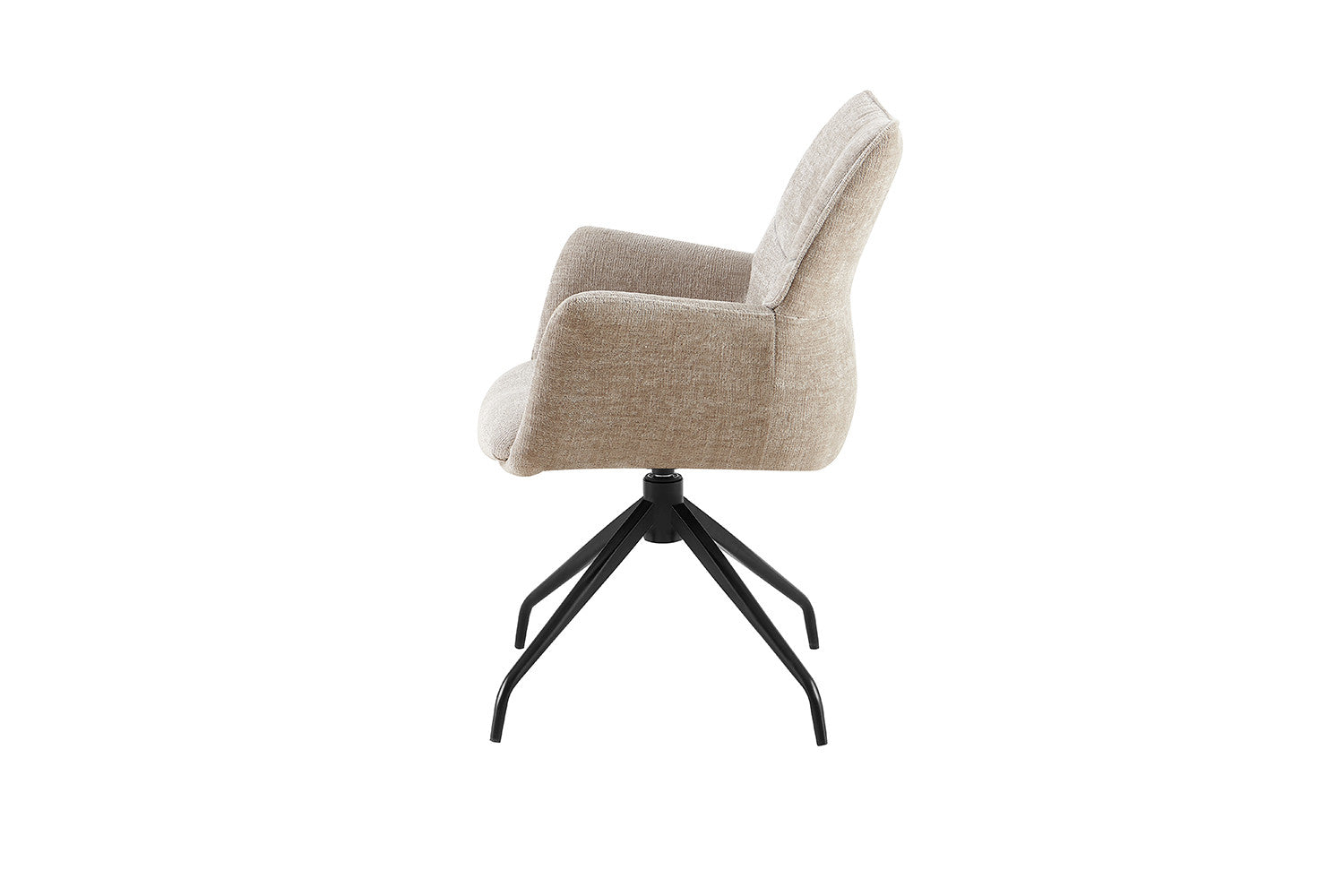 Rousseau - Stoel Lamor - Stof Zand - 86x62.5x61.5 cm