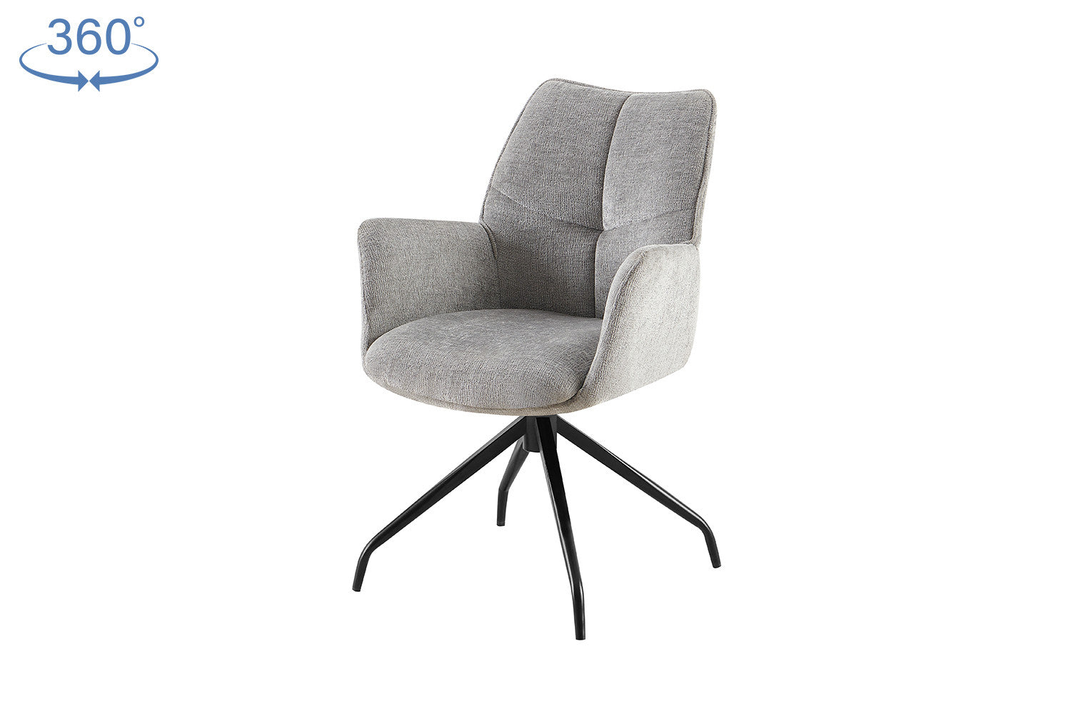 Rousseau - Stoel Lamor - Stof Grijs - 86x62.5x61.5 cm