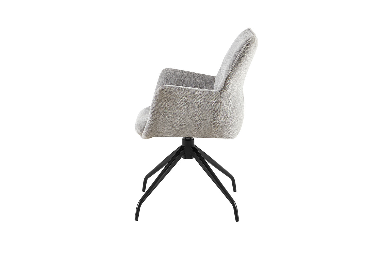 Rousseau - Stoel Lamor - Stof Grijs - 86x62.5x61.5 cm