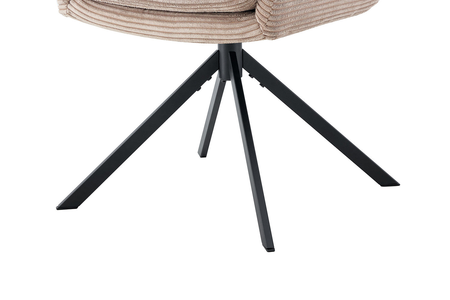 Rousseau - Chaise Luna - Velours Côtelé Sable - 91,5x60,5x67 cm