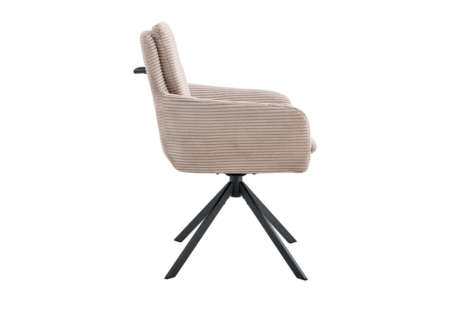 Rousseau - Chaise Luna - Velours Côtelé Sable - 91,5x60,5x67 cm