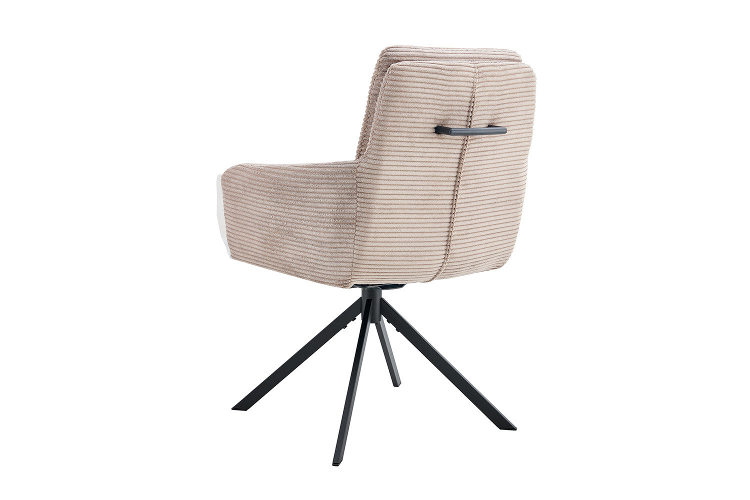 Rousseau - Chaise Luna - Velours Côtelé Sable - 91,5x60,5x67 cm