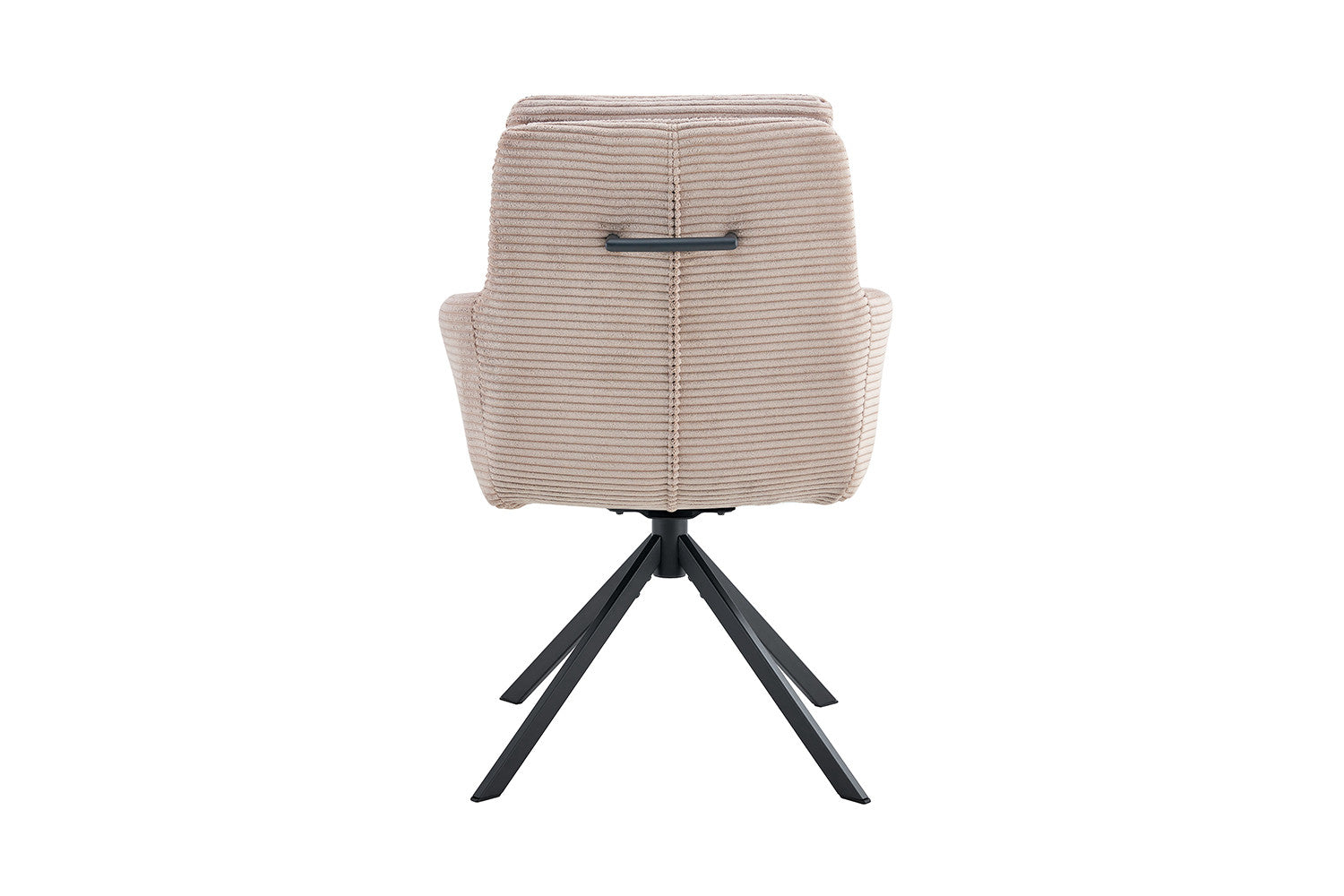 Rousseau - Chaise Luna - Velours Côtelé Sable - 91,5x60,5x67 cm