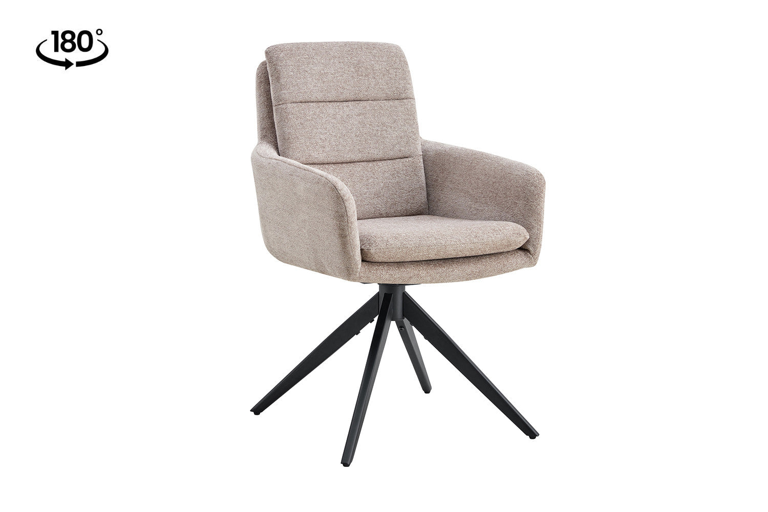Rousseau - Stoel Lisold - Stof Lichtgrijs - 93x59x65 cm