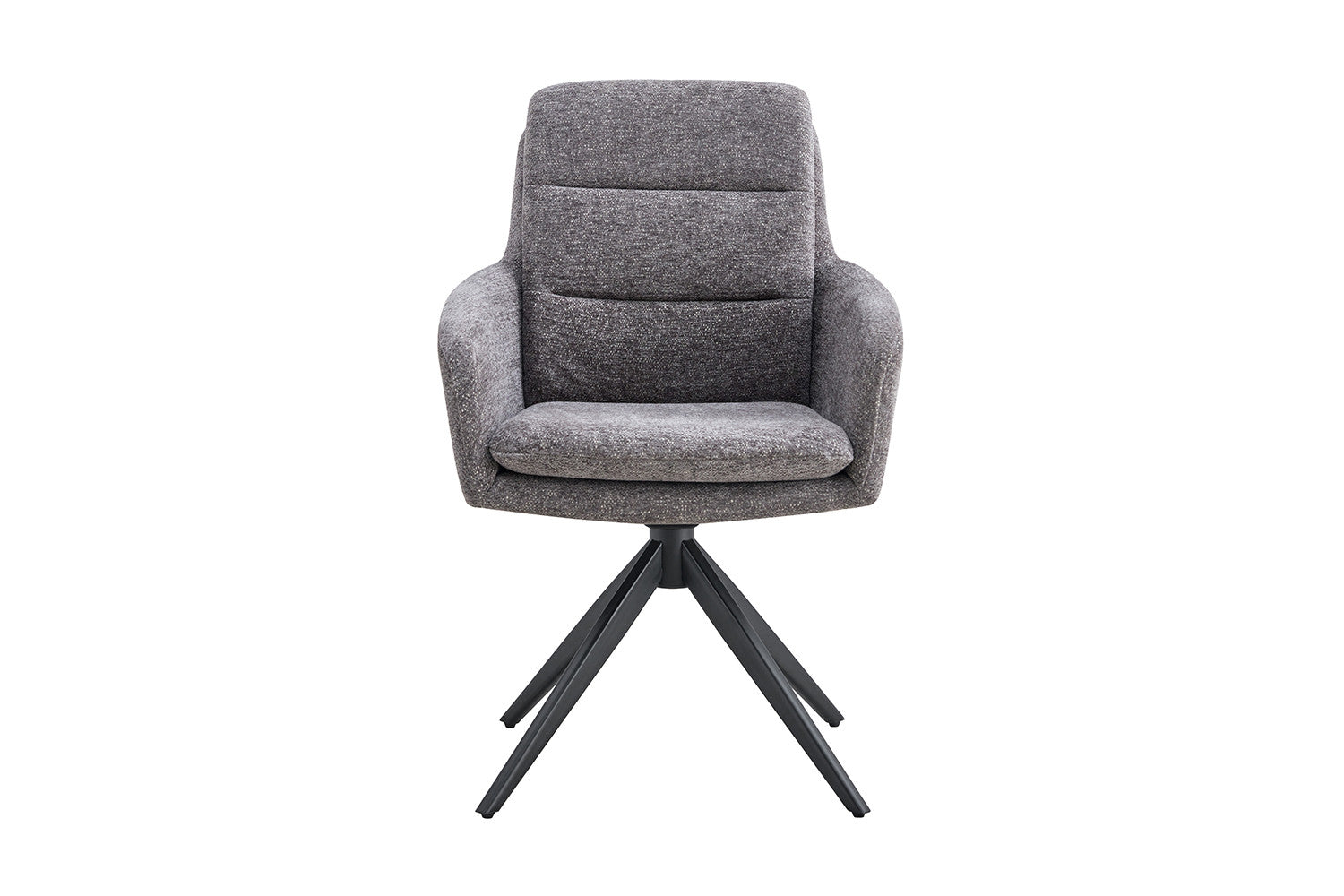 Rousseau - Stoel Lisold - Stof Donkergrijs - 93x59x65 cm