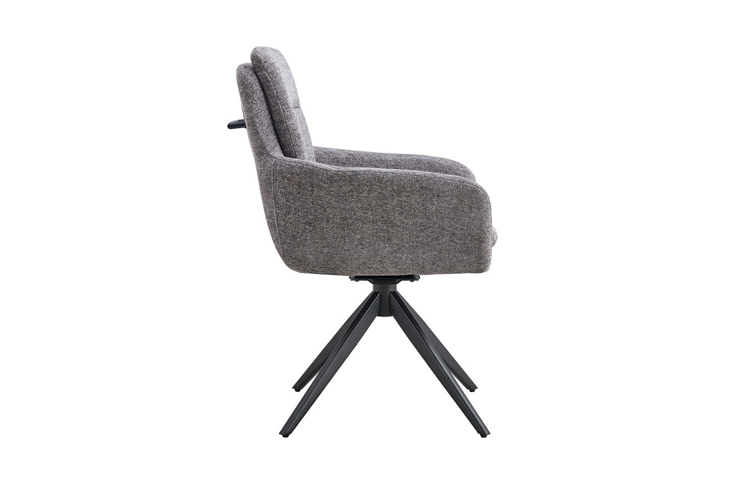 Rousseau - Stoel Lisold - Stof Donkergrijs - 93x59x65 cm